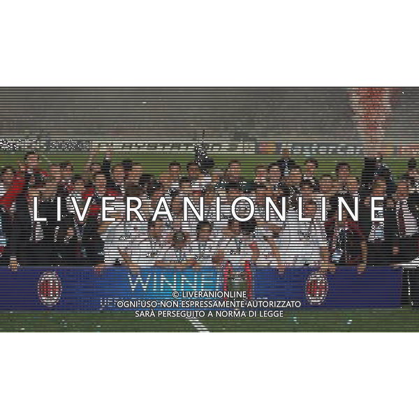 ATENE FINALE DI CHAMPIONS LEAGUE MILAN -LIVERPOOL 23/05/2007 NELLA FOTO IL MILAN VINCE LA SUA SETTIMA COPPA DEI CAMPIONI FOTO LUZZANI-AG ALDO LIVERANI
