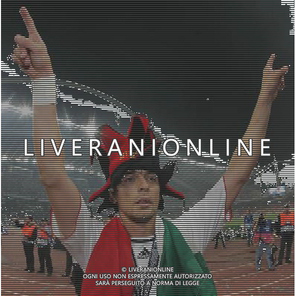 Milan - Liverpool finale Champions League Stadio Olimpico di Atene 23/05/2007 Festeggiamenti per la vittoria del Milan campione nella foto esultanza di filippo inzaghi ph andry/Ag. Aldo Liverani