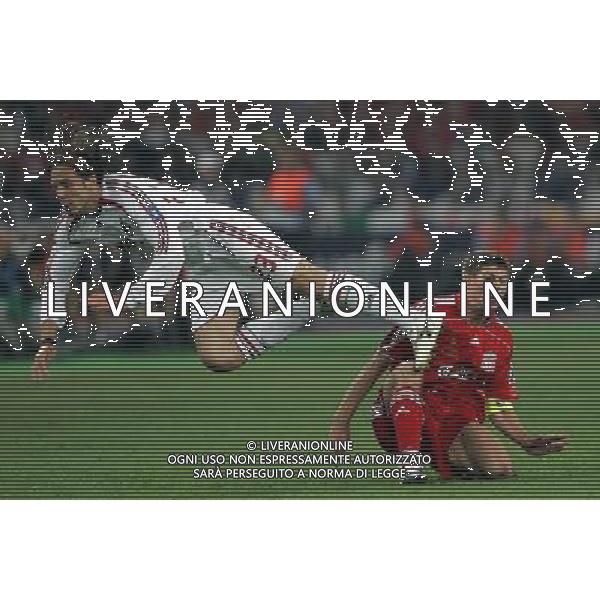 ATENE 23/05/2007 MILAN LIVERPOOL FINALE DI CHAMPIONS LEAGUE NELLA FOTO AMBROSINI MASSIMO-GERRARD FOTO LUZZANI MARCO