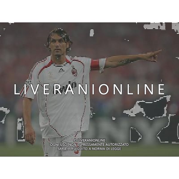 ATENE 23/05/2007 MILAN LIVERPOOL FINALE DI CHAMPIONS LEAGUE NELLA FOTO PAOLO MALDINI FOTO LUZZANI MARCO