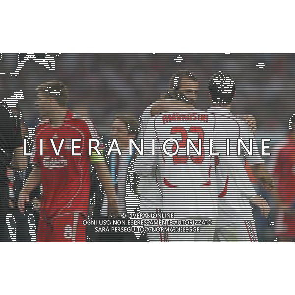 ATENE 23/05/2007 MILAN LIVERPOOL FINALE DI CHAMPIONS LEAGUE NELLA FOTO AMBROSINI-GIALARDINO FOTO LUZZANI MARCO