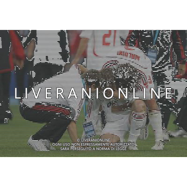 ATENE 23/05/2007 MILAN LIVERPOOL FINALE DI CHAMPIONS LEAGUE NELLA FOTO ESULTANZA MILAN FOTO LUZZANI MARCO
