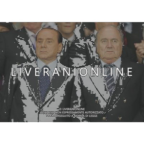 ATENE 23/05/2007 MILAN LIVERPOOL FINALE DI CHAMPIONS LEAGUE NELLA FOTO SILVIO BERLUSCONI-JOSEPH BLATTER FOTO LUZZANI MARCO