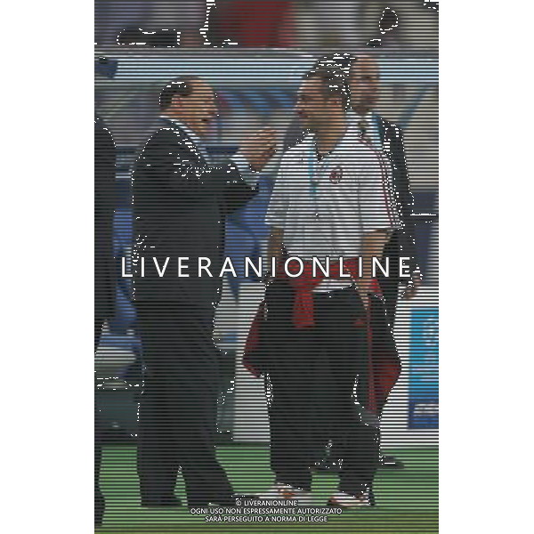 ATENE 23/05/2007 MILAN LIVERPOOL FINALE DI CHAMPIONS LEAGUE NELLA FOTO BROCCHI CRISTIAN silvio berlusconi FOTO LUZZANI MARCO