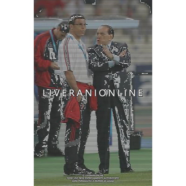 ATENE 23/05/2007 MILAN LIVERPOOL FINALE DI CHAMPIONS LEAGUE NELLA FOTO ronaldo con silvio berlusconi FOTO LUZZANI MARCO