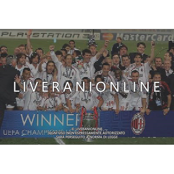 ATENE 23/05/2007 MILAN LIVERPOOL FINALE DI CHAMPIONS LEAGUE NELLA FOTO IL MILAN VINCE LA COPPA CAMPIONI FOTO LUZZANI MARCO