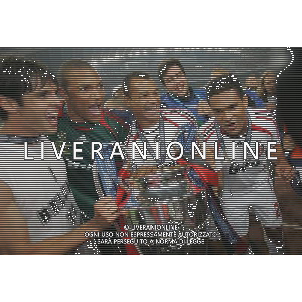 ATENE 23/05/2007 MILAN LIVERPOOL FINALE DI CHAMPIONS LEAGUE NELLA FOTO KAKA-DIDA-CAFU-SERGINHO FOTO LUZZANI MARCO