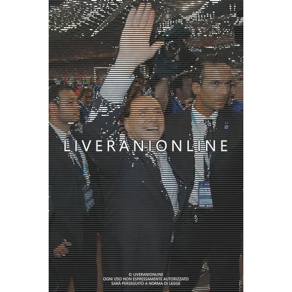 ATENE 23/05/2007 MILAN LIVERPOOL FINALE DI CHAMPIONS LEAGUE NELLA FOTO SILVIO BERLUSCONI FOTO LUZZANI MARCO