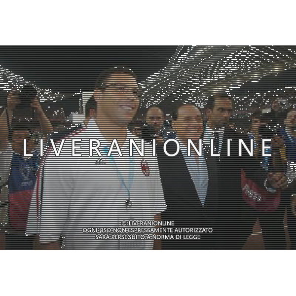 ATENE 23/05/2007 MILAN LIVERPOOL FINALE DI CHAMPIONS LEAGUE NELLA FOTO SILVIO BERLUSCONI-RONALDO FOTO LUZZANI MARCO
