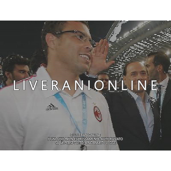 ATENE 23/05/2007 MILAN LIVERPOOL FINALE DI CHAMPIONS LEAGUE NELLA FOTO SILVIO BERLUSCONI-RONALDO FOTO LUZZANI MARCO