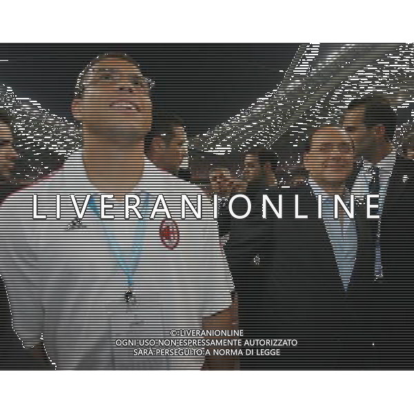 ATENE 23/05/2007 MILAN LIVERPOOL FINALE DI CHAMPIONS LEAGUE NELLA FOTO SILVIO BERLUSCONI-RONALDO FOTO LUZZANI MARCO