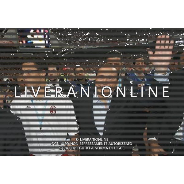 ATENE 23/05/2007 MILAN LIVERPOOL FINALE DI CHAMPIONS LEAGUE NELLA FOTO SILVIO BERLUSCONI-RONALDO FOTO LUZZANI MARCO