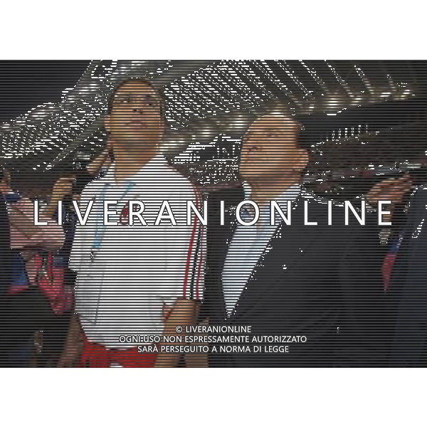 ATENE 23/05/2007 MILAN LIVERPOOL FINALE DI CHAMPIONS LEAGUE NELLA FOTO SILVIO BERLUSCONI-RONALDO FOTO LUZZANI MARCO