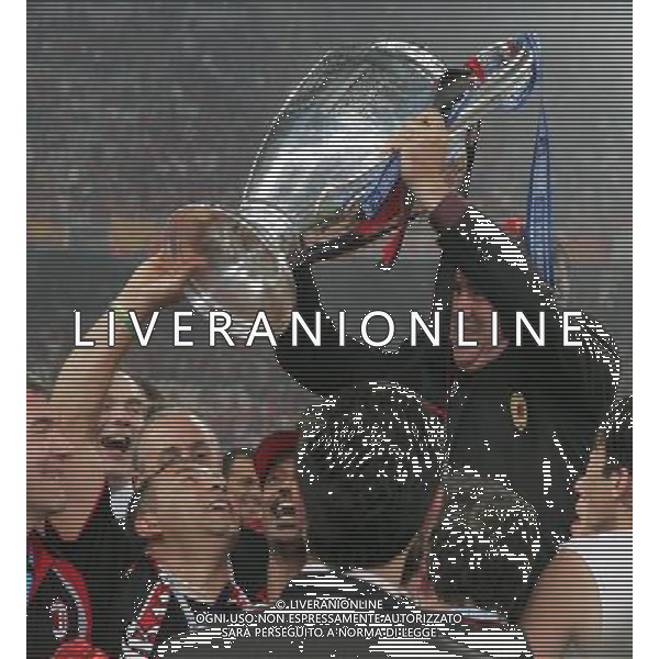 Atene 23 maggio 2007 AC Milan - Liverpool Fc finale champions league nella foto: Ancelotti Carlo con la coppa dei campioni foto Andry / Ag. Aldo Liverani