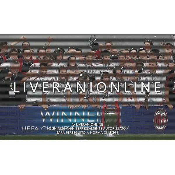 Atene 23 maggio 2007 AC Milan - Liverpool Fc finale champions league nella foto: festeggiamenti milan foto Andry / Ag. Aldo Liverani