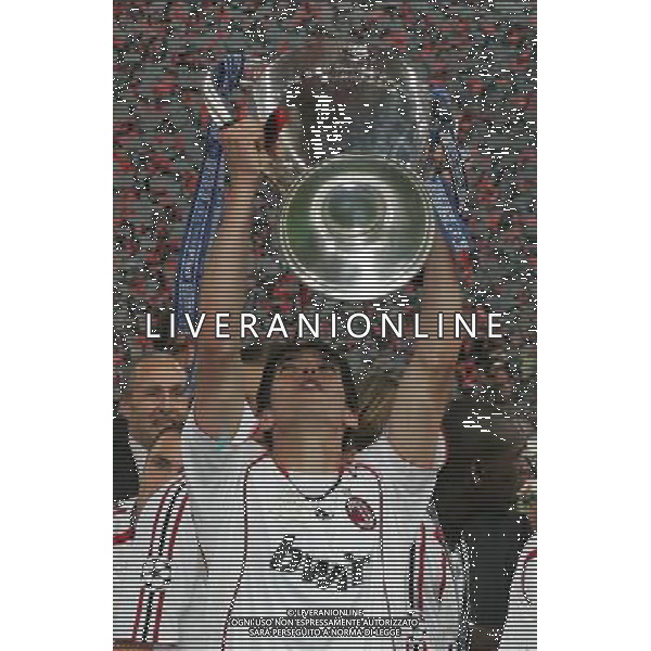 Atene 23 maggio 2007 AC Milan - Liverpool Fc finale champions league nella foto: Kaka con la coppa dei campioni foto Andry / Ag. Aldo Liverani