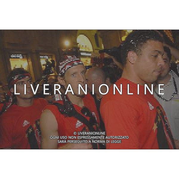 MILANO 24/5/2007 PIAZZA DUOMO FESTA DEL MILAN PER LA VITTORIA IN CHAMPIONS LEAGUE NELLA FOTO MASSIMO AMBROSINI E RONALDO FOTO ROMANO-FRANKY/AG ALDO LIVERANI