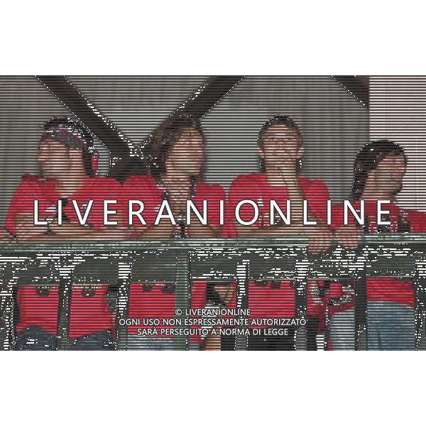 MILANO 24/5/2007 PIAZZA DUOMO FESTA DEL MILAN PER LA VITTORIA IN CHAMPIONS LEAGUE NELLA FOTO KAKHA KALADZE, ANDREA PIRLO, IL FRATELLO DI RONALDO E VALERIO FIORI FOTO ROMANO-FRANKY/AG ALDO LIVERANI