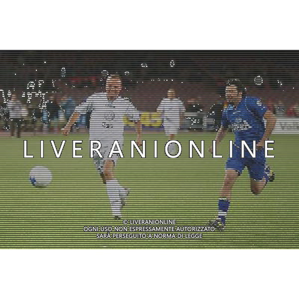 PARTITA DEL CUORE STADIO SAN PAOLO NAPOLI 28 MAGGIO 2007 NELLA FOTO: GIGI D\'ALESSIO CON PAOLO VALLESI PH MOSCA/ AG. ALDO LIVERANI