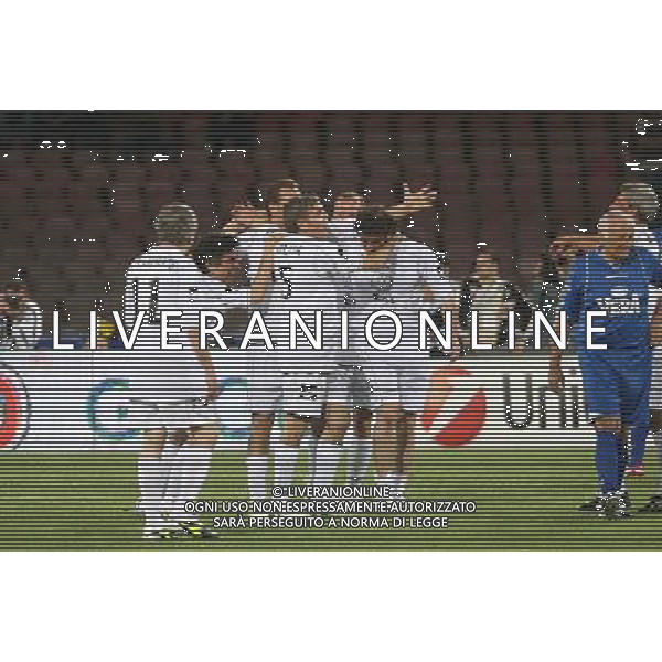 NAPOLI 28 MAGGIO 2007 STADIO SAN PAOLO- PARTITA DEL CUORE NELLA FOTO: ABBRACCI ESULTANZA FOTO MOSCA- AG LIVERANI