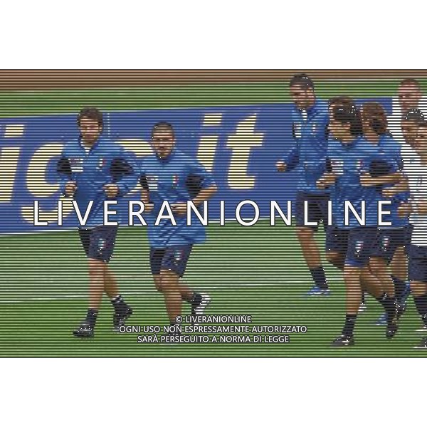 Allenamento Raduno Nazionale Italiana a Coverciano 29.05.2007 Nella Foto: alessandro Del Pierio e gennaro Gattuso guidano il gruppo Ag. Aldo Liverani