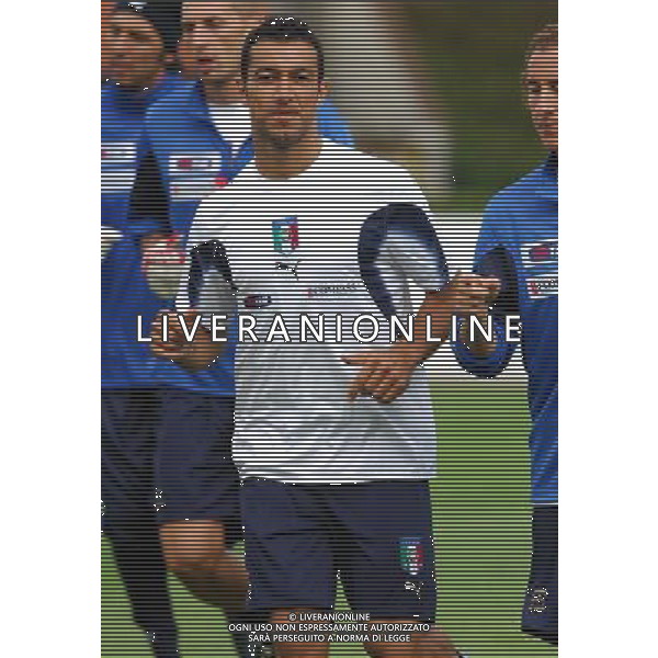 Allenamento Raduno Nazionale Italiana a Coverciano 29.05.2007 Nella Foto: Quagliarella fabio Ag. Aldo Liverani