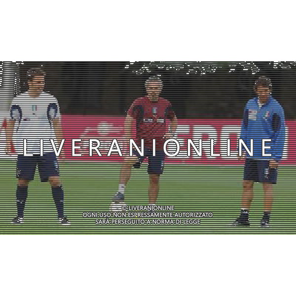 Allenamento Raduno Nazionale Italiana a Coverciano 29.05.2007 Nella Foto: roberto Donadoni osserva alessandro Del Piero e fabio Cannavaro in allenamento Ag. Aldo Liverani