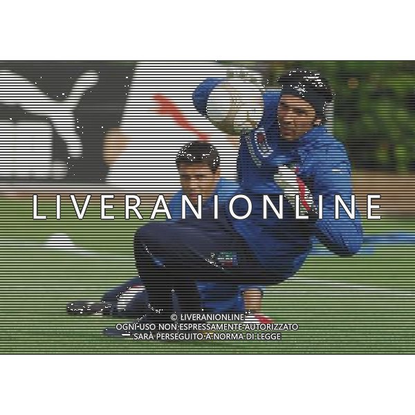 Allenamento Raduno Nazionale Italiana a Coverciano 29.05.2007 Nella Foto: gianluigi Buffon Ag. Aldo Liverani