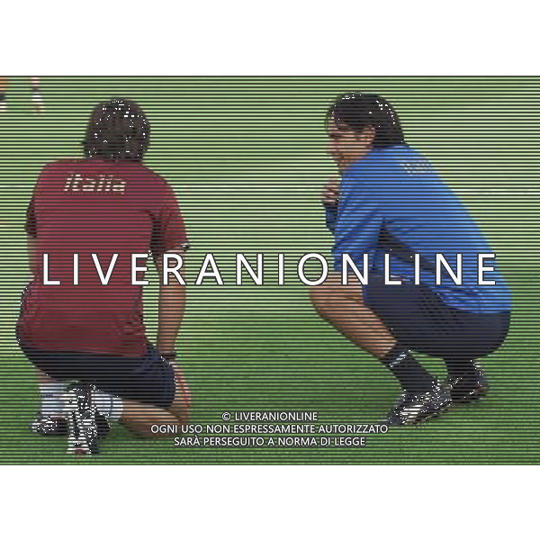 Allenamento Raduno Nazionale Italiana a Coverciano 29.05.2007 Nella Foto: filippo Inzaghi si allena a parte Ag. Aldo Liverani