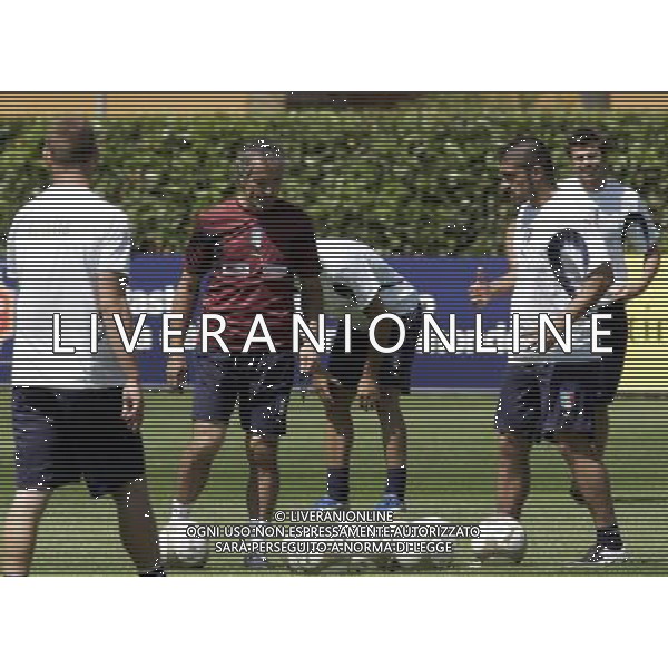 Allenamento della Nazionale Italiana a Coverciano 30/05/2007 nella foto gennaro Gattuso con Donadoni roberto ph bucco/Ag. Aldo liverani