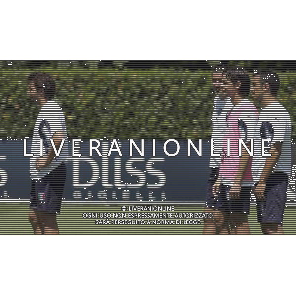 Allenamento della Nazionale Italiana a Coverciano 30/05/2007 nella foto Alessandro Del Piero con Cristiano Lucarelli Fabio Quagliarella e Filippo Inzaghi ph bucco/Ag. Aldo liverani