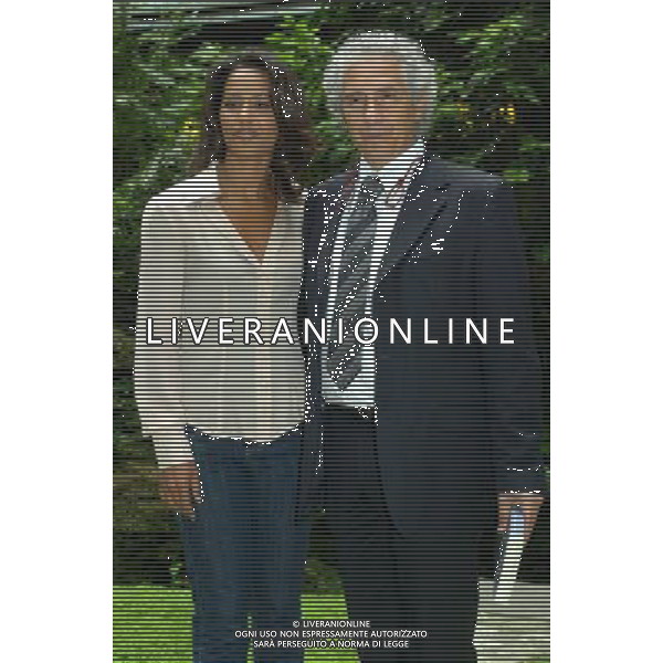 PRESENTAZIONE DEL PROGRAMMA DI RAINEWS24 ONDA ANOMALA 30/05/2007 NELLA FOTO RULA JEBREAL CON CORRADINO MINEO DIRETTORE DI RAINEWS24 © CAMILLA MORANDI/AG. ALDO LIVERANI