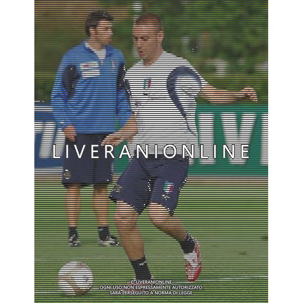 Raduno e Allenamento della Nazionale Italiana a Coverciano-29.05.2007 Nella Foto: daniele De Rossi Ag. Aldo Liverani