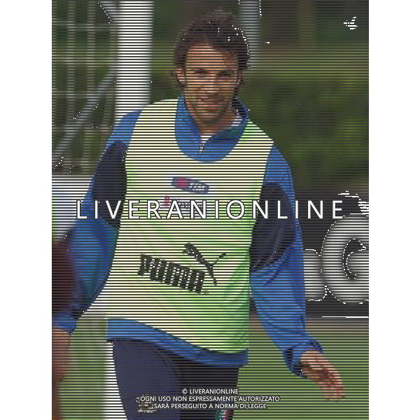 Raduno e Allenamento della Nazionale Italiana a Coverciano-29.05.2007 Nella Foto: alessandro Del Piero Ag. Aldo Liverani