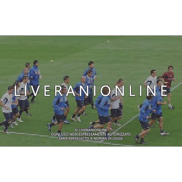 Raduno e Allenamento della Nazionale Italiana a Coverciano-29.05.2007 Nella Foto: corsa di Gruppo Ag. Aldo Liverani