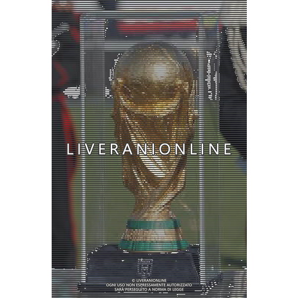 59¡ Torneo \'Coppa Carnevale\' di Viareggio 19.02.2007 - Viareggio Nella Foto:Ph.Vitez/Coppa del Mondo in esposizione (trofeo) Ph Agenzia Aldo Liverani