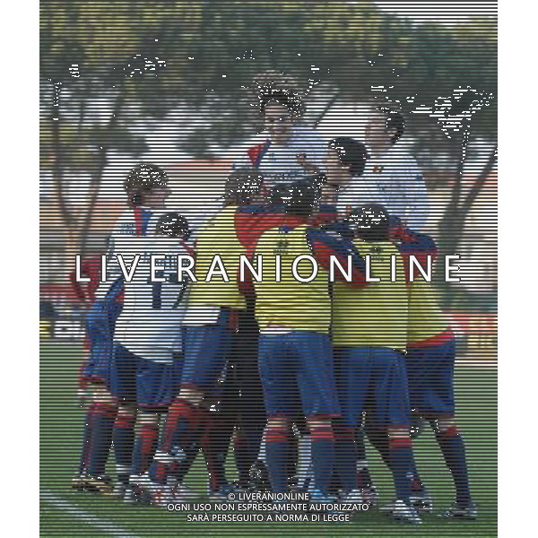 59¡ Torneo \'Coppa Carnevale\' di Viareggio 19.02.2007 - Viareggio Nella Foto:Ph.Vitez/Festeggiamenti Genoa Ph Agenzia Aldo Liverani