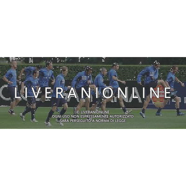 Allenamento della Nazionale Italiana nel centro sportivo Milanello a Cornago 04/06/2007 nella foto i giocatori in gruppo ph andry/ag. aldo liverani