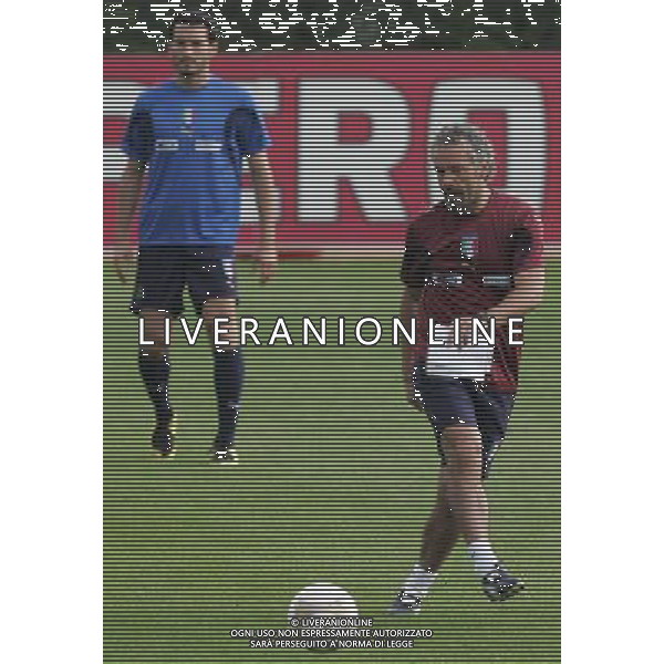 Allenamento della Nazionale Italiana nel centro sportivo Milanello a Cornago 04/06/2007 nella foto roberto donadoni ph andry/ag. aldo liverani