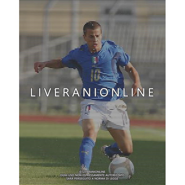 Italia - Albania U21 Qualificazioni ai Campionati Europei U21 01.06.2007 Nella Foto: Giovinco Sebastian Ag. Aldo Liverani