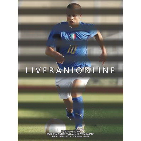 Italia - Albania U21 Qualificazioni ai Campionati Europei U21 01.06.2007 Nella Foto: Giovinco Sebastian Ag. Aldo Liverani