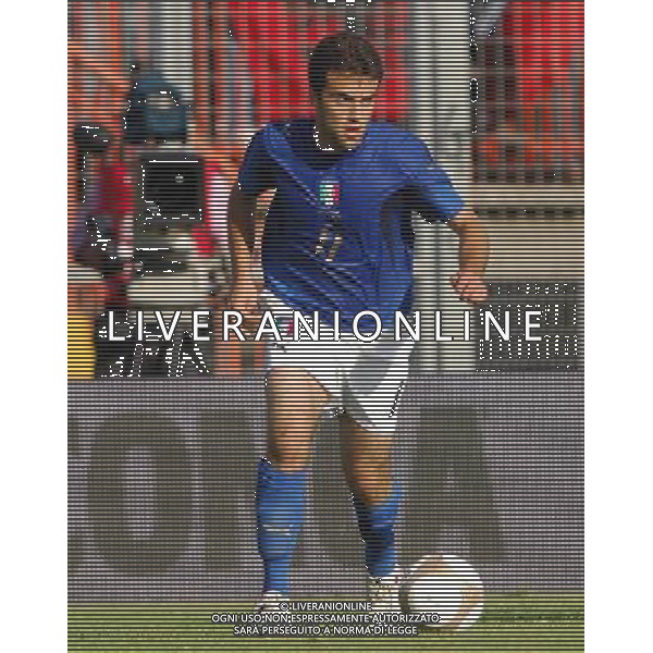 Italia - Albania U21 Qualificazioni ai Campionati Europei U21 01.06.2007 Nella Foto: Giuseppe Rossi Ag. Aldo Liverani