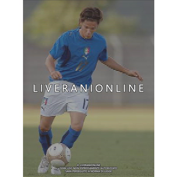 Italia - Albania U21 Qualificazioni ai Campionati Europei U21 01.06.2007 Nella Foto: Andrea Russotto Ag. Aldo Liverani