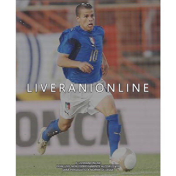 Italia - Albania U21 Qualificazioni ai Campionati Europei U21 01.06.2007 Nella Foto: Giovinco Sebastian Ag. Aldo Liverani