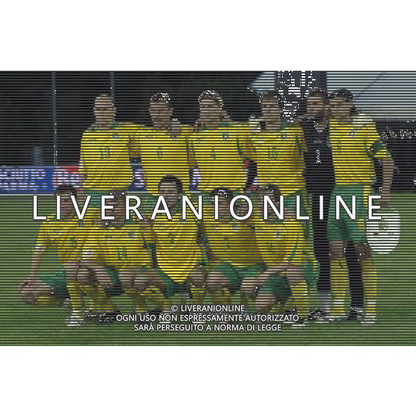 LITUANIA-ITALIA 06/06/2007 QUALIF EURO 2008 NELLA FOTO FORM LITUANIA paulauskas zuirgzoauskas stankevicius klimavicius grybauskas danilevicius skerla morinas semberas savenas kalonas FOTO BORSARI-AG ALDO LIVERANI
