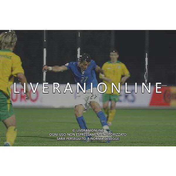 LITUANIA-ITALIA 06/06/2007 QUALIF EURO 2008 NELLA FOTO quagliarella fabio goal 0-1 italy FOTO BORSARI-AG ALDO LIVERANI