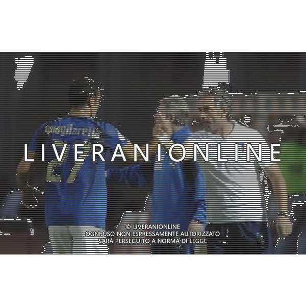 LITUANIA-ITALIA 06/06/2007 QUALIF EURO 2008 NELLA FOTO quagliarella fabio joy goal 0-1 italy and donadoni roberto FOTO BORSARI-AG ALDO LIVERANI