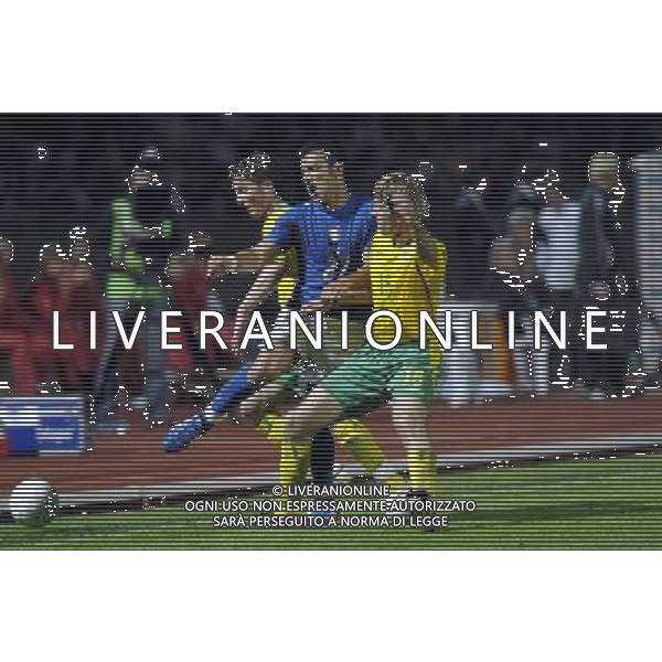 LITUANIA-ITALIA 06/06/2007 QUALIF EURO 2008 NELLA FOTO quagliarella fabio italy klimavicius arunas lithuania FOTO BORSARI-AG ALDO LIVERANI