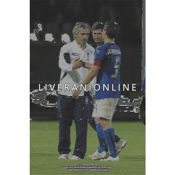 LITUANIA-ITALIA 06/06/2007 QUALIF EURO 2008 NELLA FOTO ROBERTO DONADONI E FABIO CANNAVARO FOTO BORSARI-AG ALDO LIVERANI