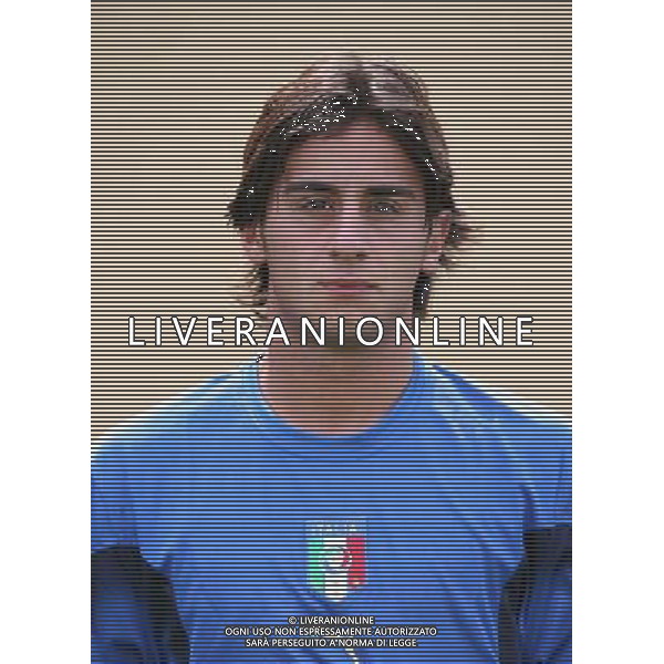 NAZIONALE ITALIANA CALCIO UNDER 21 NELLA FOTO AQUILANI ALBERTO AG ALDO LIVERANI